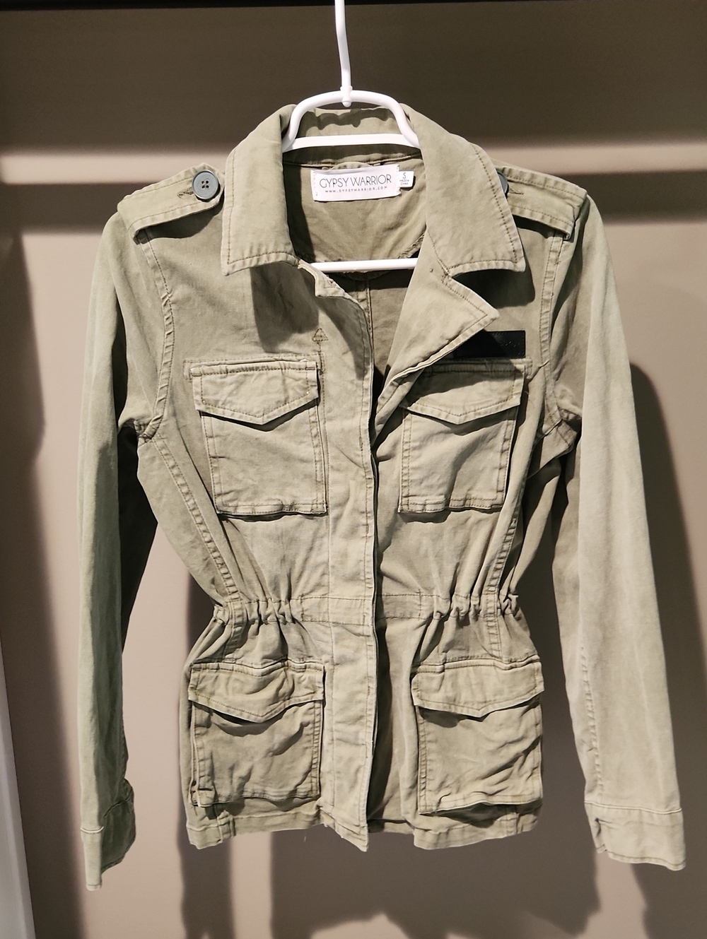Small Gypsy Warrior Light Olive Jacket